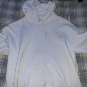 Men’s small White and gold wlkn hoodie